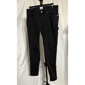 Ridgecut Toughwear Black/Gray Carpenter Skinny Leg Denim‎ Jeans Sz 12 Stretch